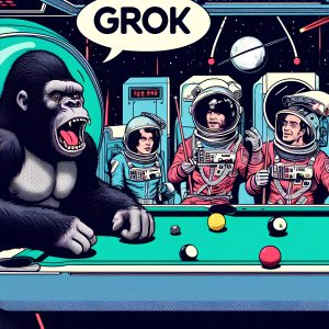 Astronauts vs Gorilla, A Pool Game in Zero Gravity-2