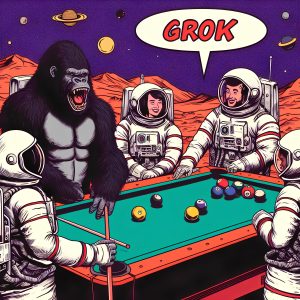 Astronauts vs Gorilla, A Pool Game in Zero Gravity-6