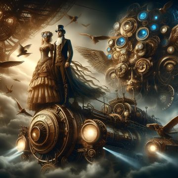 fantasy surreal steampunk lovers-2